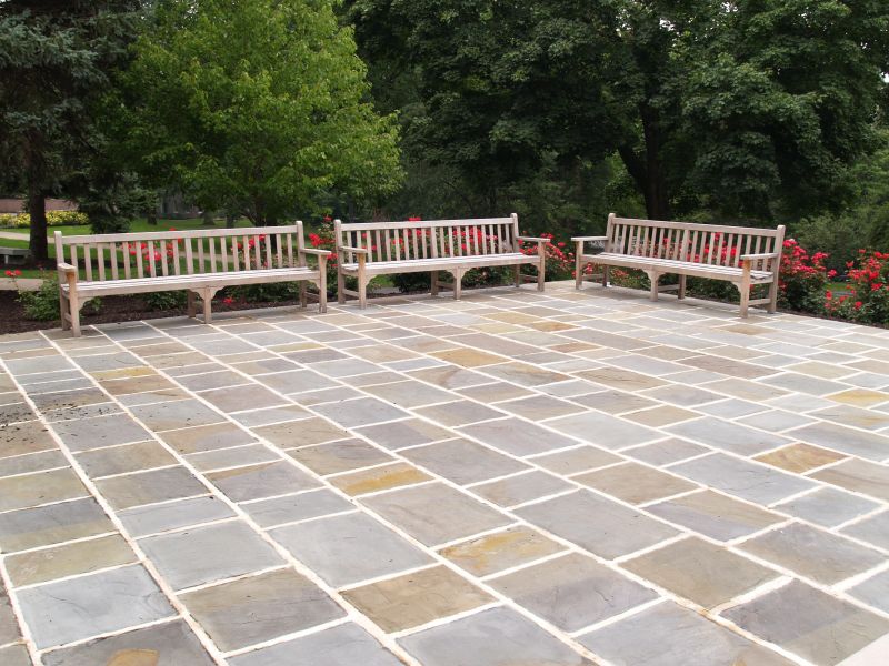 Outdoor Tiled Patio